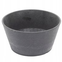 Donica ECO balkon taras szara okrągła wkład 15 cm