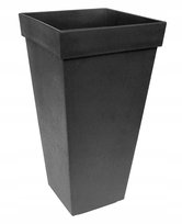 Donica ECO na balkon czarna duża wkład rant 70 cm