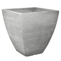 Donica Ogrodowa Kwadratowa 39 X 39 X 42 Cm Szara Patio