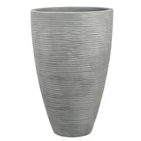 Donica ogrodowa okrągła 45 x 70 cm szara PATIO