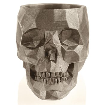 Donica Skull Low-Poly Brass Poli 24 Cm - Candellana