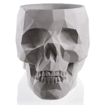 Donica Skull Low-Poly Unpainted 24 Cm - Candellana