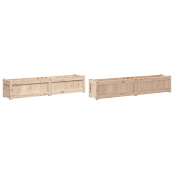 Donice ogrodowe drewniane, 150x31x31 cm, sosnowe - Zakito Europe