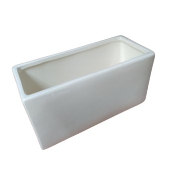 Doniczka ceramiczna 22x10x12cm biała biały - Wisan S.A.