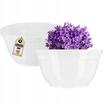 Doniczka Misa Osłonka Do Kwiatów 22cm Biała