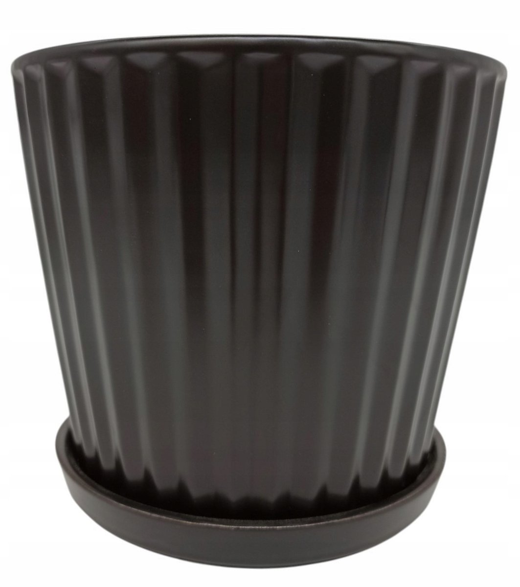 Ivyline Bienen Pflanzgefäß Gelb - 13,5x12,5cm Steingut Übertopf