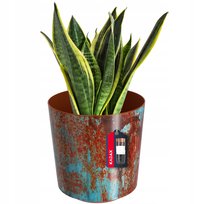 Doniczka Osłonka Na Doniczkę Kwiaty Rdzawa 19x20cm