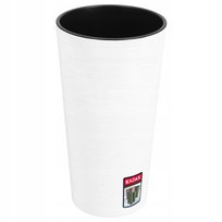 Doniczka Osłonka Na Kwiaty Ekologiczna Biała 25cm