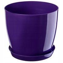 Doniczka Osłonka Na Kwiaty Podstawka fiolet 14cm