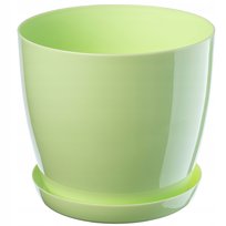 Doniczka Osłonka Na Kwiaty Podstawka Zielona 28cm