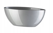 Doniczka Osłonka Na Kwiaty Połysk Srebrna 30 cm