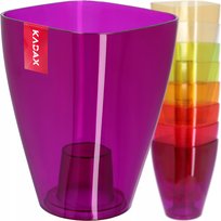 Doniczka Osłonka Na Storczyk Kwiaty fioletowa 12cm