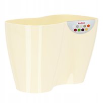 Doniczka Osłonka Na Storczyk Kwiaty Kremowa 23cm