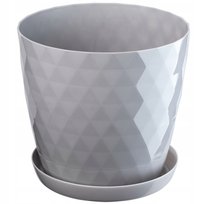 Doniczka + Podstawka Donica Szara 30cm Kolory