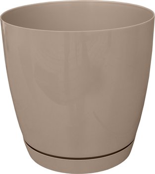 Doniczka z podstawką TOSCANA śr. 11 cm- Latte - FORM-PLASTIC