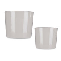 Doniczki ceramiczne MINIMAL, 2 sztuki, Ø 22 cm i Ø 27 cm