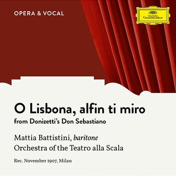 Donizetti: Don Sebastiano: O Lisbona, alfin ti miro - Mattia Battistini, Orchestra del Teatro alla Scala di Milano, Carlo Sabajno