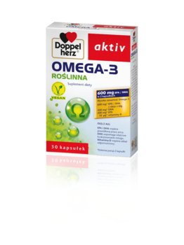 Doppelherz, Aktiv, Suplement diety Omega-3 Roślinna, 30 kaps. - Queisser Pharma