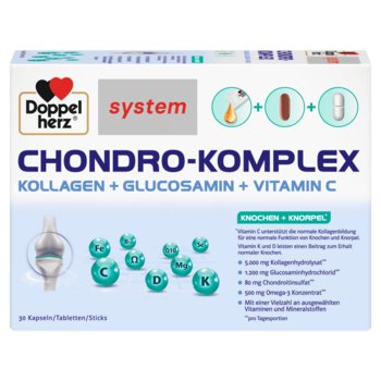 Doppelherz® system Chondro-Complex, kolagen + glukozamina + witamina C - Doppelherz
