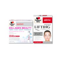 Doppelherz® system KOLLAGEN BEAUTY! Malina i jagoda + aktiv LIFTING Complex PREMIUM ZESTAW