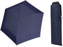 Doppler Parasol Slim Płaski Manual Składany Granat Doppler