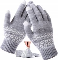 Dotykowe zimowe Ciepłe Rękawiczki do Smartfona