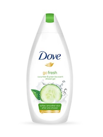 Zdjęcia - Żel pod prysznic Dove , Go Fresh,  Cucumber & Green Tea Scent, 250 ml 