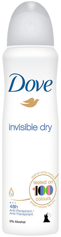 Empik Dove, Invisible Dry, antyperspirant w spray'u, 150 ml