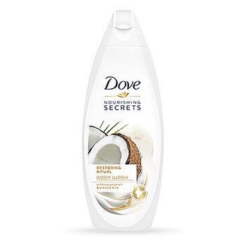 Dove, Nourishing Secrets, żel pod prysznic Coconut Oil & Almond Milk, 250 ml - Dove