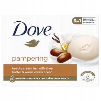 DOVE Pampering Shea Butter & Warm Vanilla Kremowa kostka myjąca, 90 g - Dove