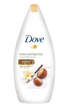Dove, Purely Pampering Shea Butter&Warm Vanilla, żel pod prysznic, 500 ml - Dove