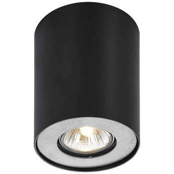 Downlight LAMPA sufitowa NOMA CL-110GU10-BL Italux metalowa OPRAWA okrągła tuba spot natynkowy czarny - ITALUX