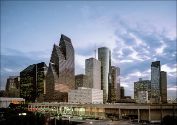 Downtown Houston, Texas., Carol Highsmith - plakat 70x50 cm - Galeria Plakatu