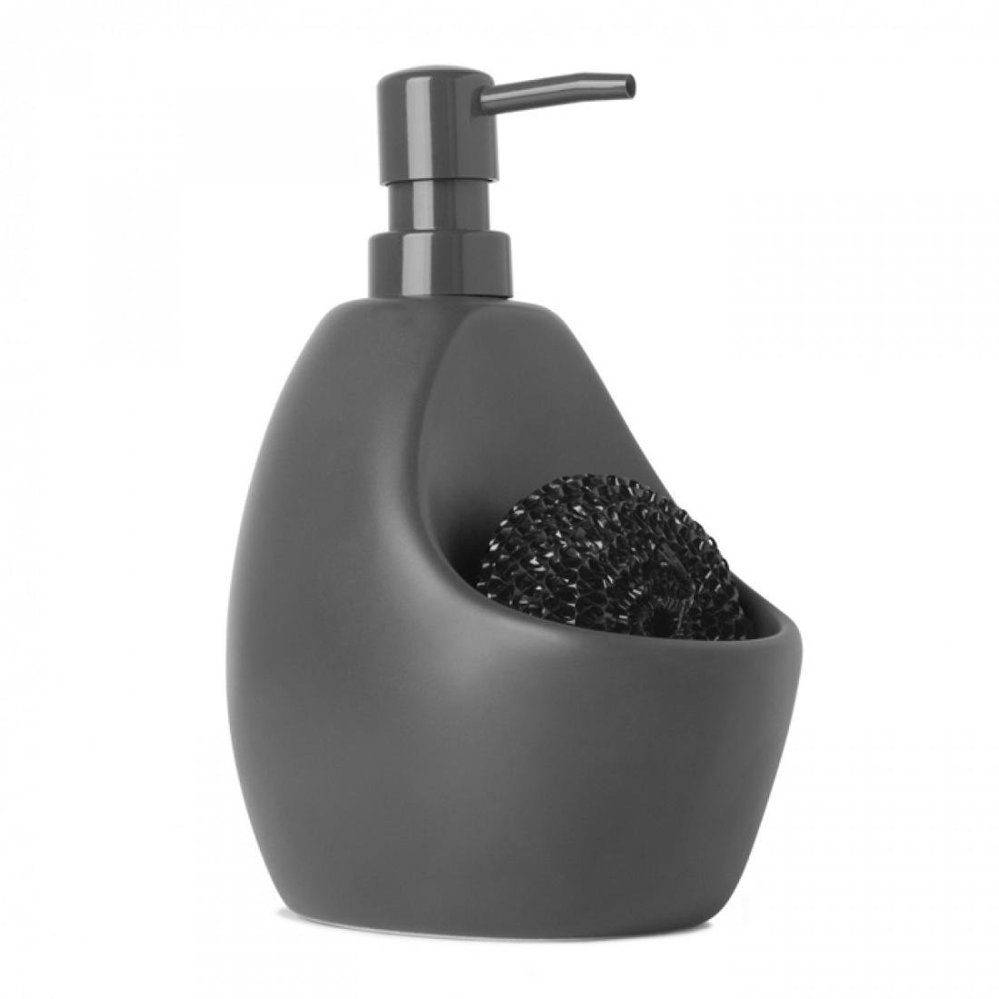 Dozownik do mydła lub płynu z gąbką UMBRA Joey, grafitowy, 740 ml, 20x10x13 cm