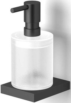 Dozownik do mydła w płynie wiszący szklany czarny STELLA Kobe - Stella