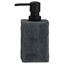 Dozownik do mydła WENKO Villata, czarny, 15x7x7 cm