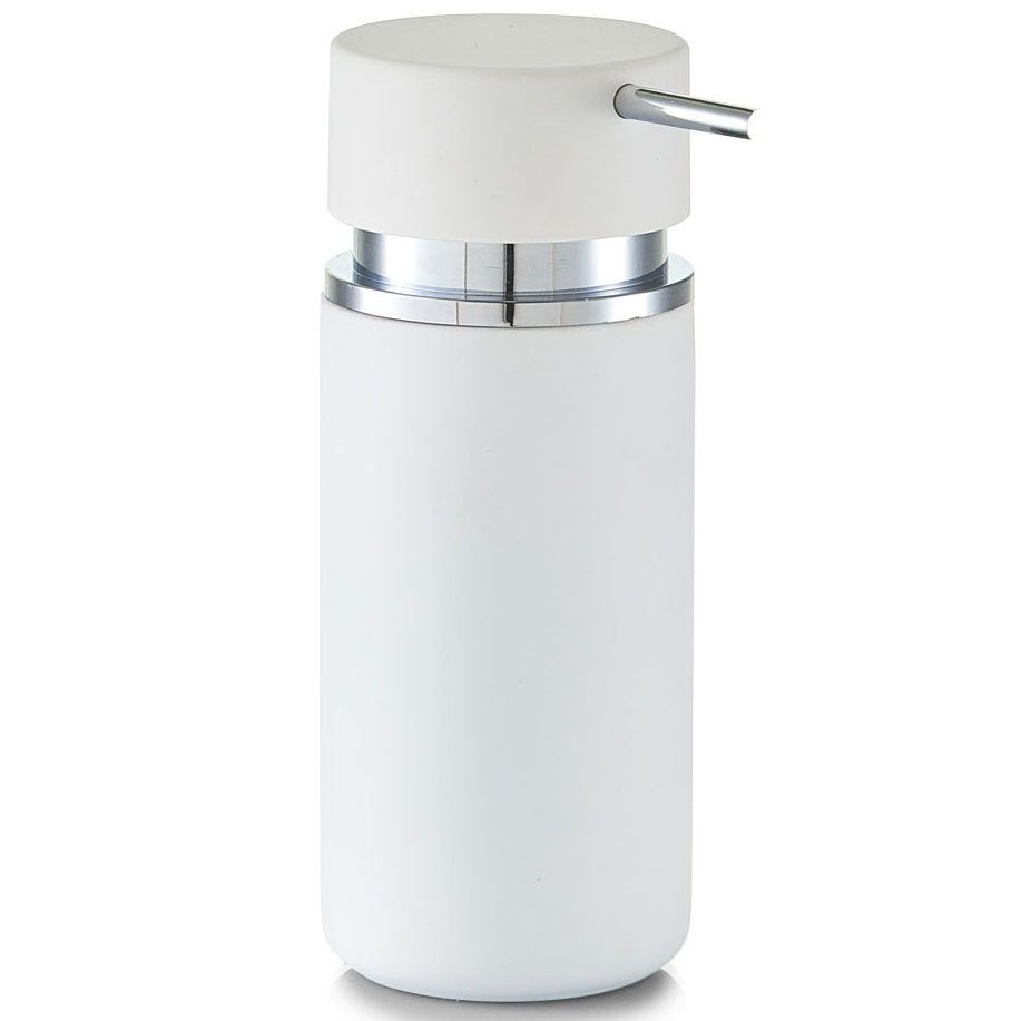 Dozownik do mydła ZELLER Rubber, biały, 450 ml