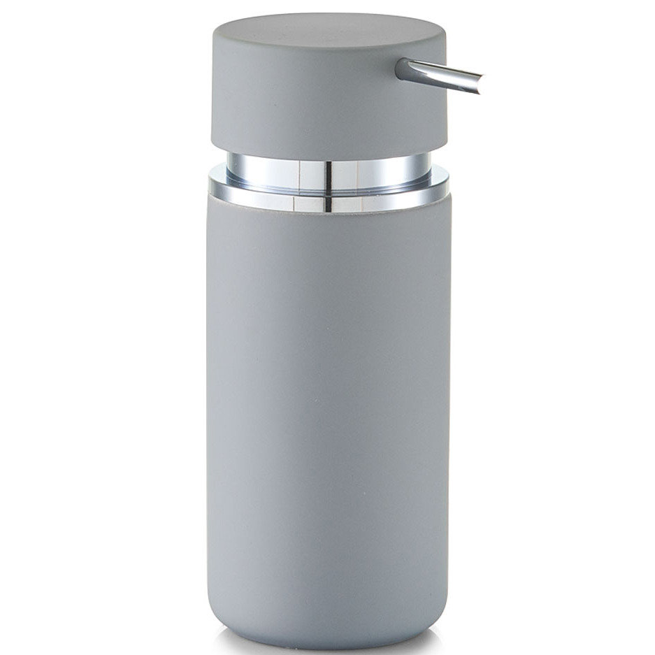 Dozownik do mydła ZELLER Rubber, szary, 450 ml
