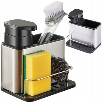 Dozownik Kuchenny Do Zlewu Organizer Na Mydło Płyn Do Naczyń Gąbkę Pojemnik - VERK GROUP