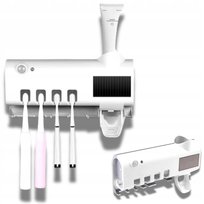 Dozownik pasty z uchwytem i sterylizatorem UV z czujnikiem ruchu na szczote