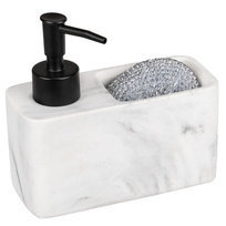 Dozownik płynu do naczyń RESA MARBLE z przegrodą na gąbkę, WENKO