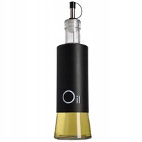 Dozownik Szklany Butelka Na Oliwę Ocet 320ml Czerń