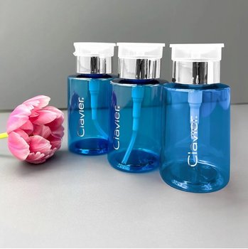 Dozownik z Pompką Clavier, na płyny, cleaner, aceton -niebieski 180 ml - 1 szt. - Clavier