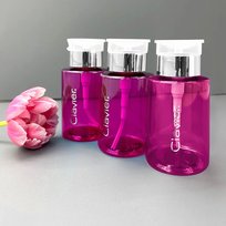 Dozownik z Pompką Clavier, na płyny, cleaner, aceton -różowy 180 ml - 1 szt.