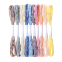 dp Craft, zestaw mulin w pastelowych kolorach 8m 10 szt.