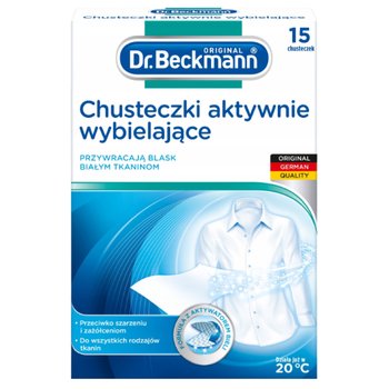 Dr Beckmann Chusteczki aktywnie wybielające 15szt - Dr. Beckmann