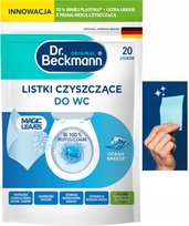 Dr. Beckmann MAGIC LEAVES Listki do Czyszczenia WC - Kamień i Brud BIO x20 Dr. Beckmann