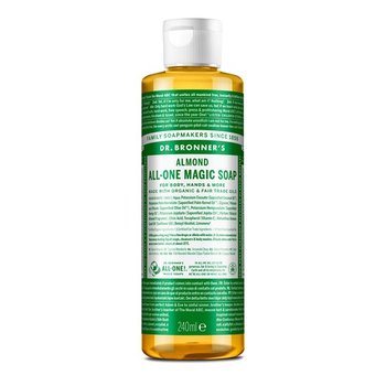 Dr Bronner's, Mydło Kastylijskie W Płynie 18w1, Migdałowe, 240ml - Dr. Bronner's