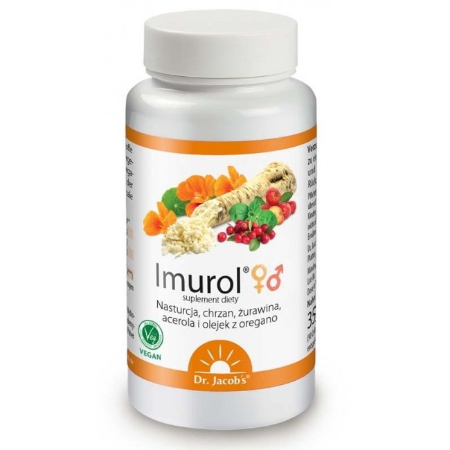 Фото - Вітаміни й мінерали Dr. Jacob's Imurol Suplement diety, 90 kaps.