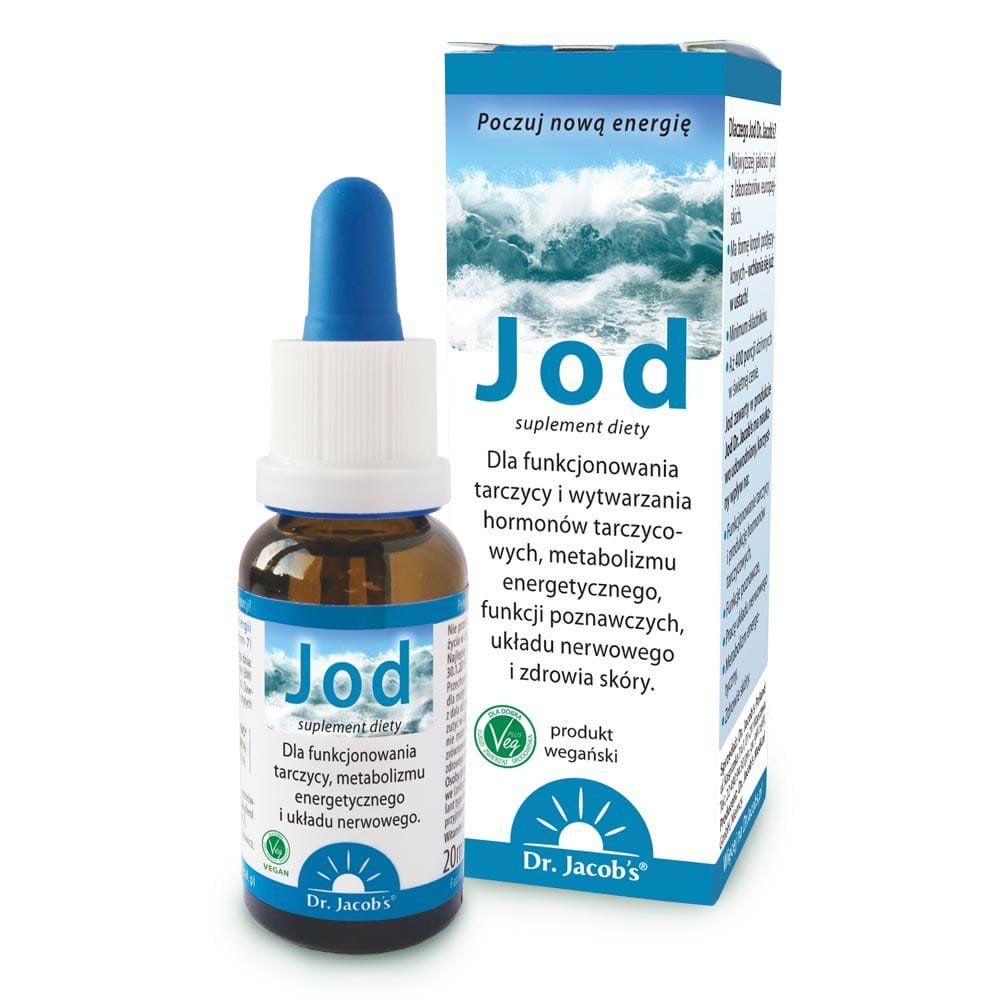 Фото - Вітаміни й мінерали Jacobs Dr. Jacob's Jod krople - 20 ml 